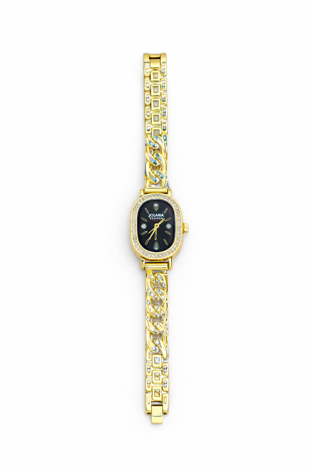 Montre Jolana Dorée – Black Dial Élégance