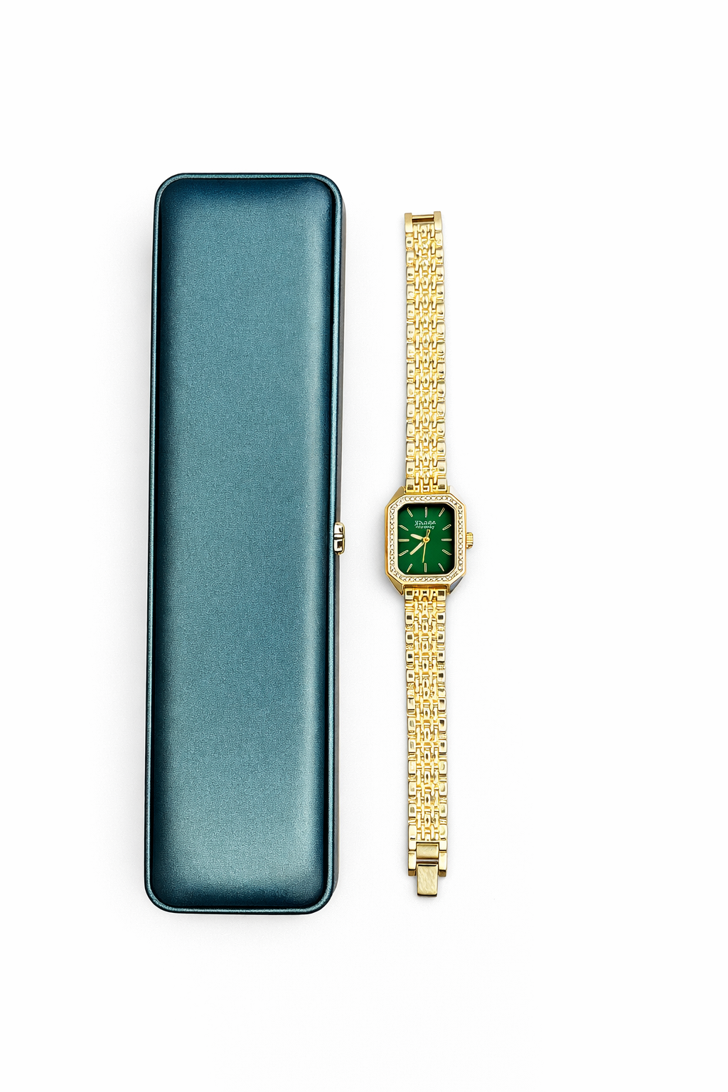 Montre Jolana Dorée – Cadran Vert Luxe Edition